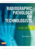 RADIOGRAPHIC FOR PATHOLOGISTS 6TH EDITION TESTBANK WITH COMPLETE VERIFIED ANSWERS GRADED A+ 2023|2024 UPDATE