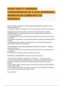 STUDY UNIT 4 - VARIABLE CONSEQUENCES OF A CIVIL MARRIAGE - MARRIAGE IN COMMUNITY OF PROPERTY