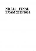 NR 511 – FINAL EXAM 2023/2024