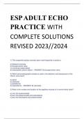 ESP ADULT ECHO  PRACTICE WITH  COMPLETE SOLUTIONS REVISED 2023//2024