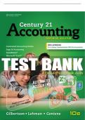 Test Bank For Century 21 Accounting: General Journal, Copyright Update - 10th - 2017 All Chapters - 9781305947771