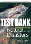 Test Bank For Natural Disasters, 12th Edition All Chapters - 9781264091164