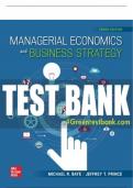 Test Bank For Managerial Economics & Business Strategy, 10th Edition All Chapters - 9781260940541