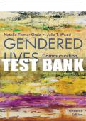 Test Bank For Gendered Lives - 13th - 2019 All Chapters - 9781337555883