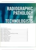 Radiographic Pathology for Technologists Test bank  8th edition