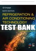 Test Bank For Refrigeration and Air Conditioning Technology - 9th - 2021 All Chapters - 9780357122273