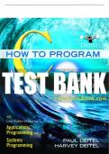 Test Bank For C How to Program 9th Edition All Chapters - 9780137454372