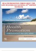 TESTBANK HEALTH PROMOTION THROUGHOUT THE LIFE SPANEDELMAN KUDZMA 10TH EDITION 