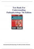 Test Bank For  Understanding  Pathophysiology 7th Edition Hueth