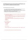 ECP 3703 Managerial Economics Homework #4 Latest 2023 Questions and  Answers 100% Correct Highly Recommended Graded A