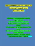 Philosophies and Theories for Advanced Nursing Practice 3rd Edition Butts TEST BANK |Complete Chapter 1 - 26 | 100 % Verified