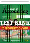 Test Bank For Century 21 Accounting: General Journal, Copyright Update - 10th - 2017 All Chapters - 9781305947771