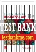 Test Bank For Essentials of Business Law, 11th Edition All Chapters - 9781260734546
