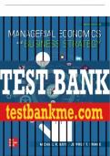 Test Bank For Managerial Economics & Business Strategy, 10th Edition All Chapters - 9781260940541