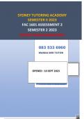 FAC 1601 ASSESSMENT 2 SEMESTER 2 2023