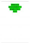 HRM2602 ASSIGNMENT 3 SEMSTER 2 2023