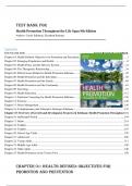 TEST BANK FOR Health Promotion Throughout the Life Span 9th Edition |Authors: Carole Edelman, Elizabeth Kudzma