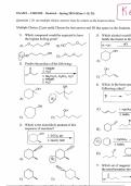 Exams for Organic Chemistry