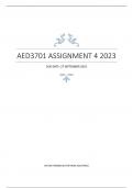 AED3701 assignment 4 2023