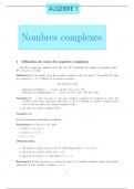 Algebre 1-nombres Complexes