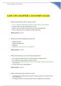 AAPC CPC CHAPTER 2 ANATOMY EXAM QUESTIONS AND ANSWERS RATED A+ 20232024 VERSION