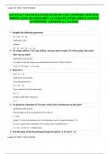 ATI TEAS 7 MATH EXAM QUESTIONS AND ANSWERS (WINTER-SPRING QTR 2023/2024)100% ACCURATE WITH EXPLICATIONS &ANSWERS   GRADED A+ (Verified)