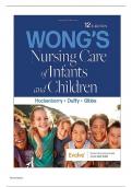 Wong's Essentials of Pediatric Nursing 12th Edition Hockenberry Rodgers Wilson Test Bank ISBN NO:100323776701, ISBN NO:13 978-0323776707  | Chapter 1-34