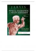 PHYSICAL EXAMINATION AND HEALTH ASSESSMENT 9TH EDITION BY CAROLYN JAVRVIS,ANN ECKHARDT TEST BANK ALL CHAPTERS COVERED GRADED A+