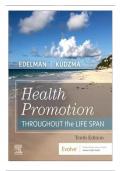 TEST BANK FOR Health Promotion Throughout the Life Span 10th Edition Chapter 1-25 by Carole Lium Edelman||ISBN NO-10 0323761402,ISBN NO-13 978-0323761406||All Chapters||Complete Guide A+