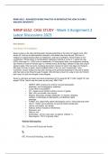 NRNP 6552 WEEK 3 CASE STUDY - Assignment 2 Latest Discussions 2023  | ADVANCED NURSE PRACTICE IN REPRODUCTIVE HEALTH CARE 