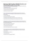 Med-Surg II HESI Test Bank 2023 Questions and Answers (Real Test Guide)