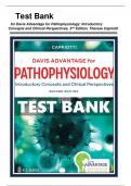  Davis Advantage for Pathophysiology Introductory Concepts and Clinical Perspectives 2nd Edition by Theresa M Capriotti, Chapter 1 - 46 | Complete