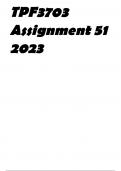TPF3703 Assignment 51 (ANSWERS) 2023