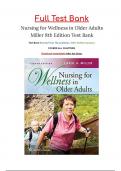 TEST BANK for Nursing for Wellness in Older Adults 8th Edition By Miller