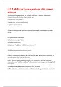 OB 2 Midterm Exam questions with correct answers