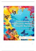 TEST BANK FOR VARCAROLIS' FOUNDATIONS OF PSYCHIATRIC-MENTAL  HEALTH NURSING - A CLINICAL 9TH EDITION BY MARGARET JORDAN  HALTER |TEST BANK| COMPLETE CHAPTERS 1-36