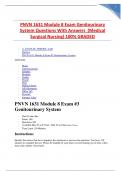PNVN 1631 Module 8 Exam Genitourinary System Questions With Answers  (Medical Surgical Nursing) 100% Latest 2023-2024