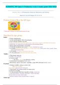 ACTUAL NURSING 307 Quiz 4- Pediatrics week 4 study guide-2023-2024.pdf