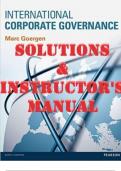 International Corporate Governance 1st Edition by Marc Goergen. ISBN 9781473759190. (Chapters 1-15)_ SOLUTIONS & INSTRUCTORS MANUAL