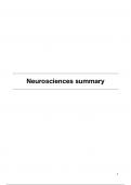 Summary Neurosciences (AB_1200)