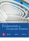 Fundamentals of Corporate Finance  10Th Ed by  Dick Brealey - Test Bank