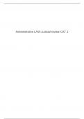 Administrative LAW-Judicial review CAT 2|ADMINISTRATIVE LAW