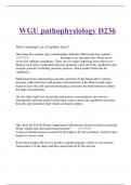 WGU pathophysiology D236