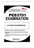 PES3701    PAST EXAMINATION WRITTEN OCTOBER/NOVEMBER2022