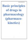 Basic principles of drugs in pharmacology (pharmaco-kinetics)
