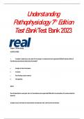 Understanding Pathophysiology7 th Edition Test Bank Test Bank 2023