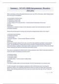 Summary - NCLEX 10000 Integumentary Disorders (NCLEX)