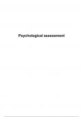 Summary Psychological Assessment 