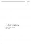 Samenvatting Sociale Wetgeving - eerste jaar Sociaal Werk - Odisee Hogeschool Brussel 