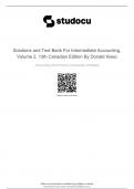 Solutions and Test Bank For Intermediate Accounting, Volume 2, 13th Canadian Edition By Donald Kieso